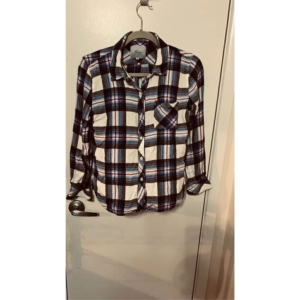 Rails Hunter Plaid Flannel Button Up Shirt Size S